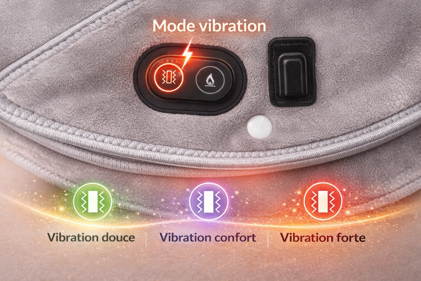 Coussin chauffant massant pour la nuque et les épaules